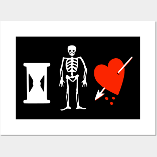 Jolly Roger Pirate Flag - Pirate John Phillips - Skull Skeleton Flag Posters and Art